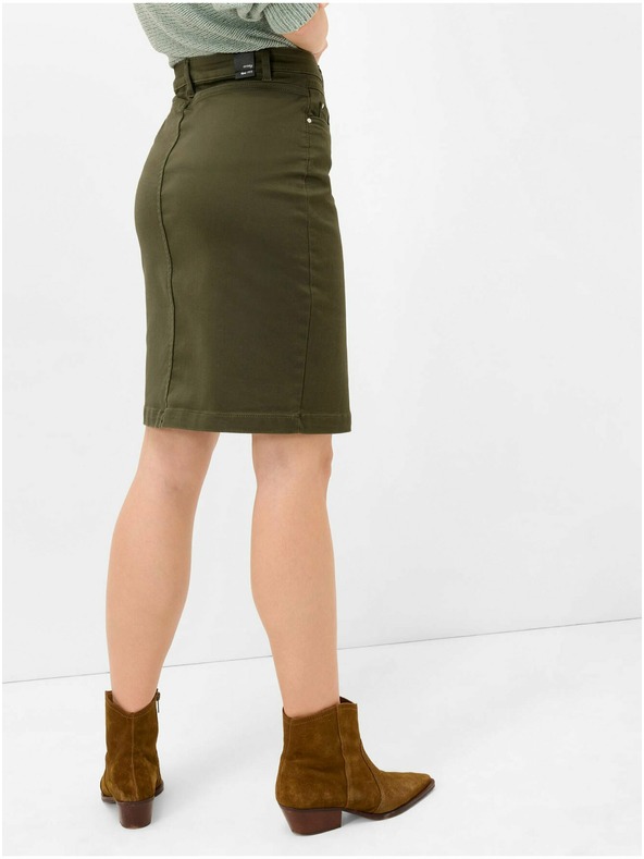 Orsay Khaki krátká pouzdrová sukně ORSAY