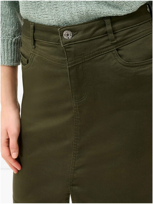 Orsay Khaki krátká pouzdrová sukně ORSAY