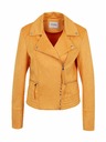 Orsay Oranžová dámská koženková bunda v semišové úpravě ORSAY