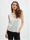 Orsay Bílý dámský krajkový top ORSAY