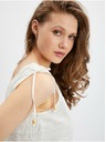 Orsay Bílý dámský krajkový top ORSAY