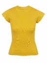 Orsay Žluté dámské tričko se stojáčkem ORSAY