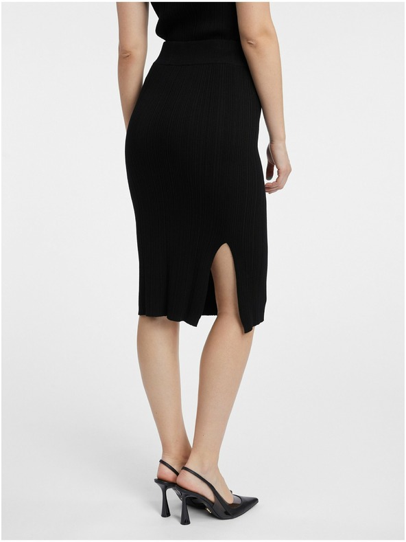 Orsay Černá dámská svetrová sukně ORSAY