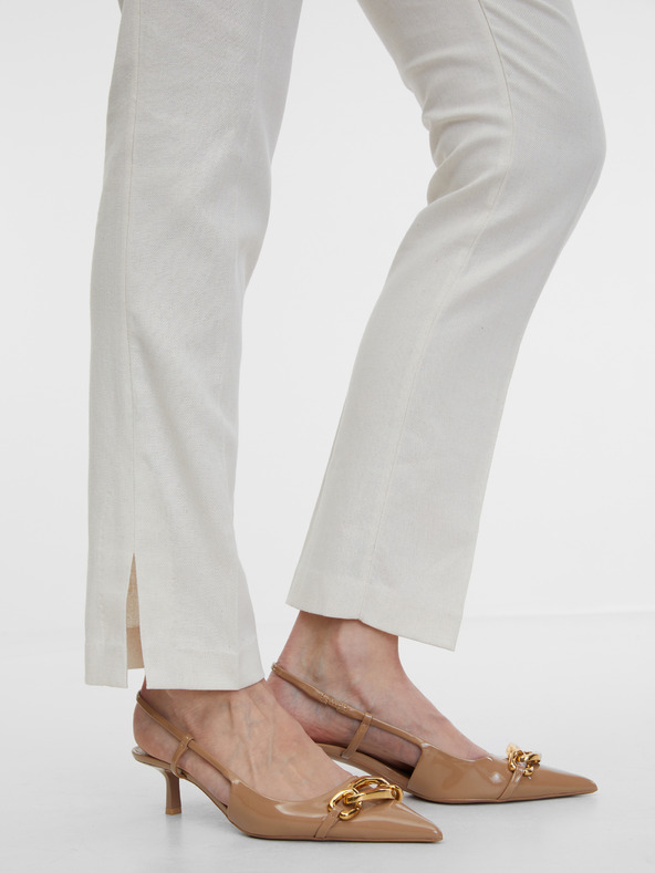 Orsay Béžové dámské kalhoty ORSAY