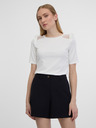 Orsay Bílé dámské tričko s průstřihem na zádech ORSAY