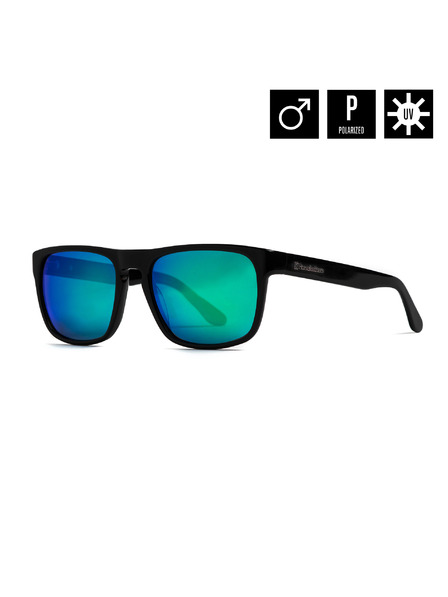 Horsefeathers Sluneční brýle Keaton - gloss black/mirror green