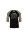 Horsefeathers Triko Rollin Raglan - black/taupe