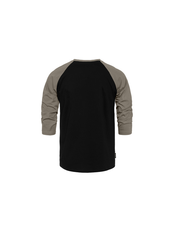 Horsefeathers Triko Rollin Raglan - black/taupe