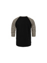 Horsefeathers Triko Rollin Raglan - black/taupe