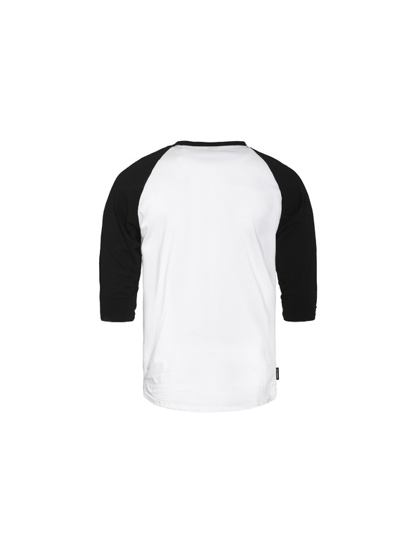 Horsefeathers Triko Rollin Raglan - white/black