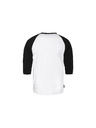 Horsefeathers Triko Rollin Raglan - white/black