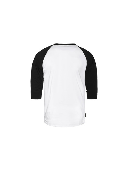 Horsefeathers Triko Rollin Raglan - white/black