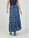 Orsay Tmavě modrá květovaná maxi sukně ORSAY