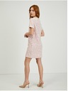 Orsay Světle růžové dámské tvídové šaty ORSAY