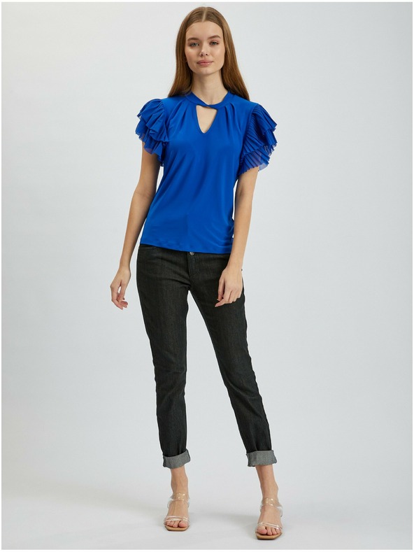 Orsay Modrá dámská halenka ORSAY