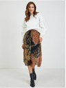 Orsay Černo-hnědá dámská vzorovaná midi sukně ORSAY