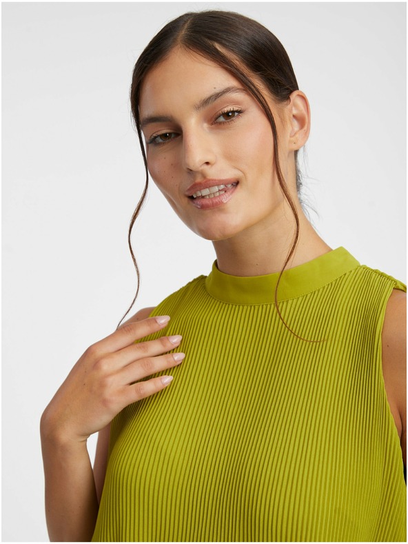 Orsay Zelená dámská žebrovaná halenka ORSAY