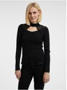 Orsay Černý dámský lehký svetr s krajkou ORSAY