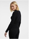 Orsay Černý dámský lehký svetr s krajkou ORSAY