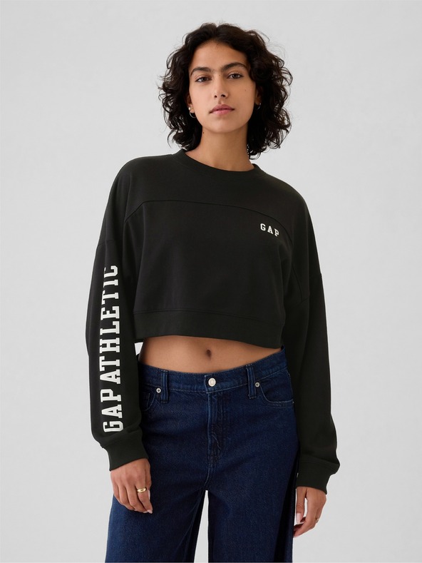 GAP Crop mikina s logem Gap