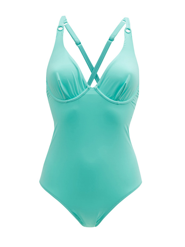 Orsay Tyrkysové dámské jednodílné plavky ORSAY