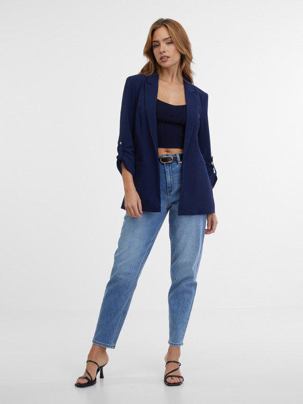 Orsay Tmavě modré dámské sako ORSAY