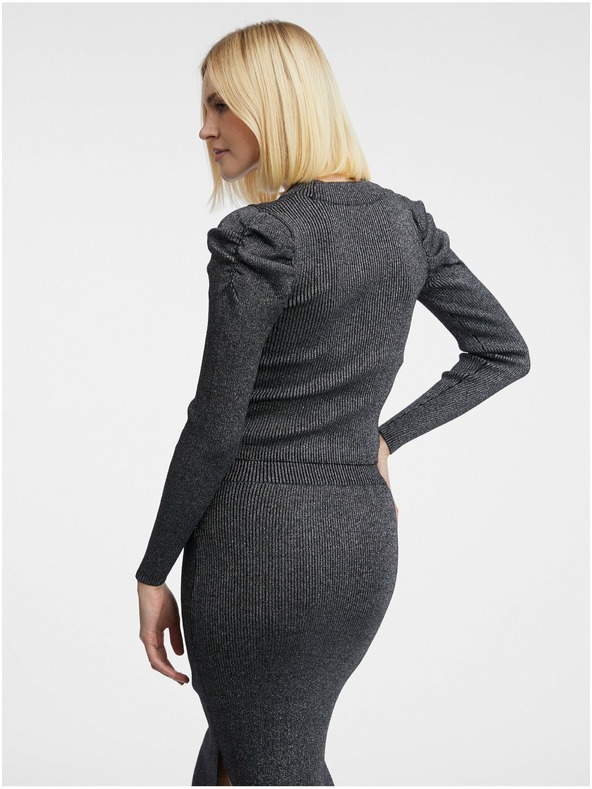 Orsay Tmavě šedý dámský svetrový top ORSAY