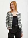 Orsay Černo-bílé dámské kostkované sako ORSAY