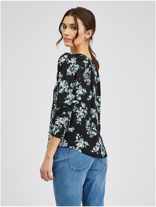 Orsay Černá dámská květovaná halenka ORSAY