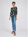 Orsay Černá dámská květovaná halenka ORSAY