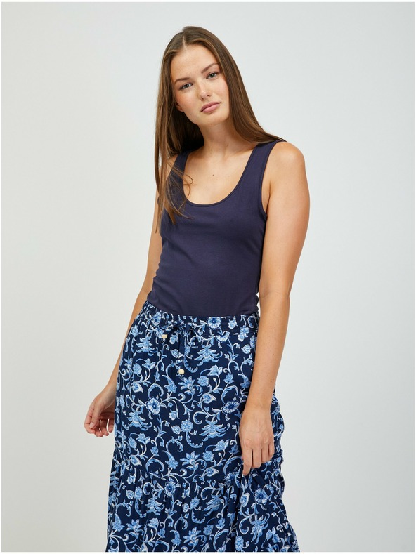 Orsay Tmavě modré basic tílko ORSAY