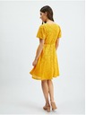 Orsay Žluté dámské vzorované šaty ORSAY