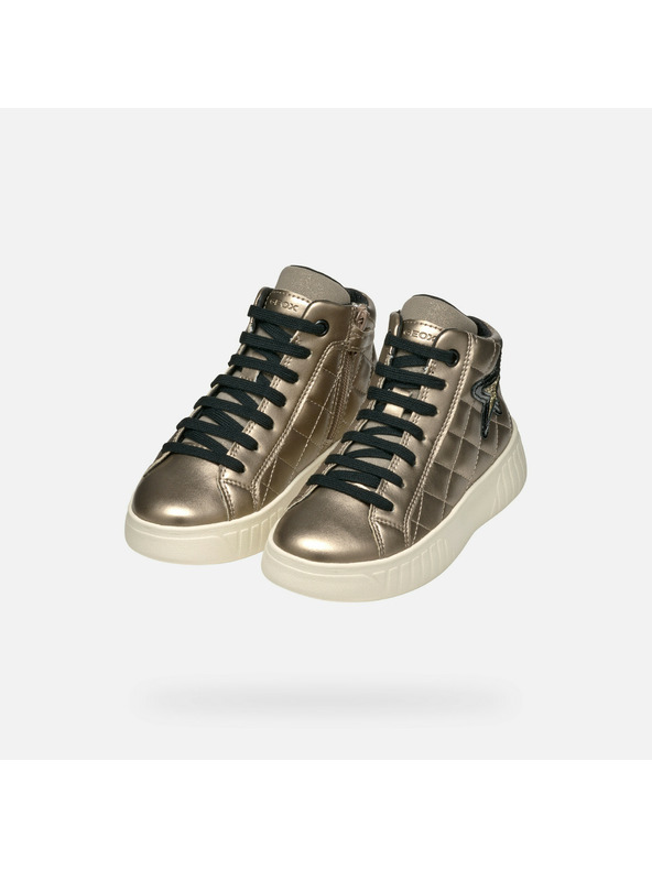 Geox Černé dívčí tenisky Geox Mikiroshi