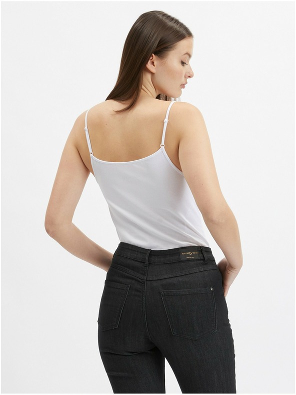 Orsay Sada tří dámských basic tílek v bílé, béžové a černé barvě ORSAY