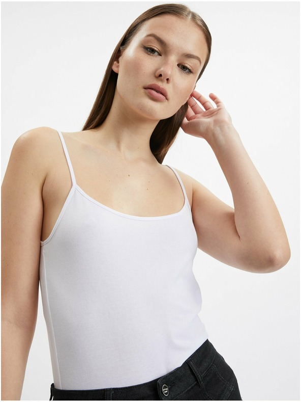 Orsay Sada tří dámských basic tílek v bílé, béžové a černé barvě ORSAY