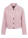 Orsay Růžové dámské kostkované sako ORSAY