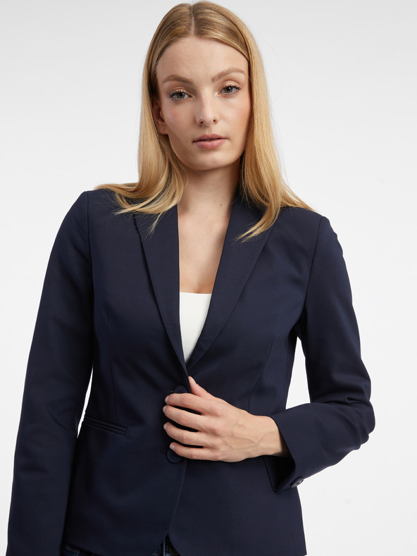 Orsay Tmavě modré dámské sako ORSAY