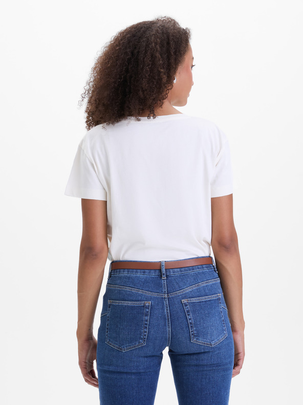 Orsay Krémové dámské tričko ORSAY