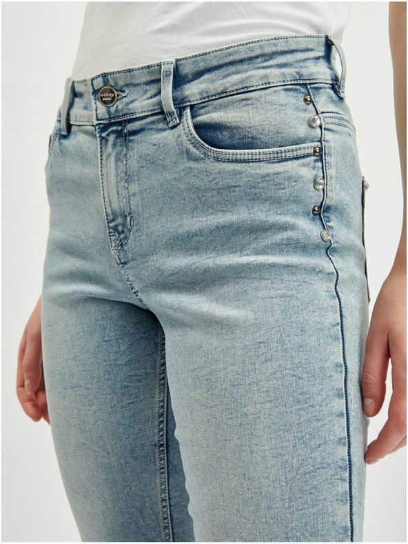 Orsay Světle modré dámské zkrácené džíny ORSAY
