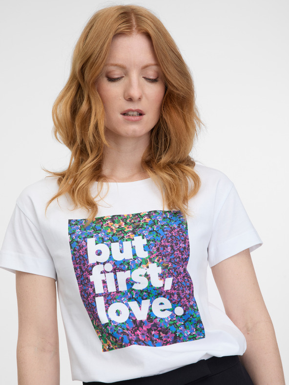 Orsay Bílé dámské tričko ORSAY