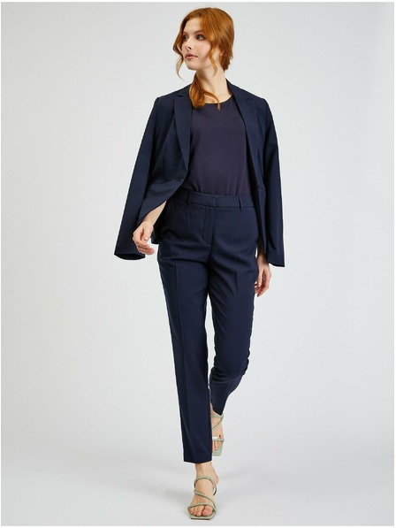 Orsay Tmavě modré dámské kalhoty ORSAY