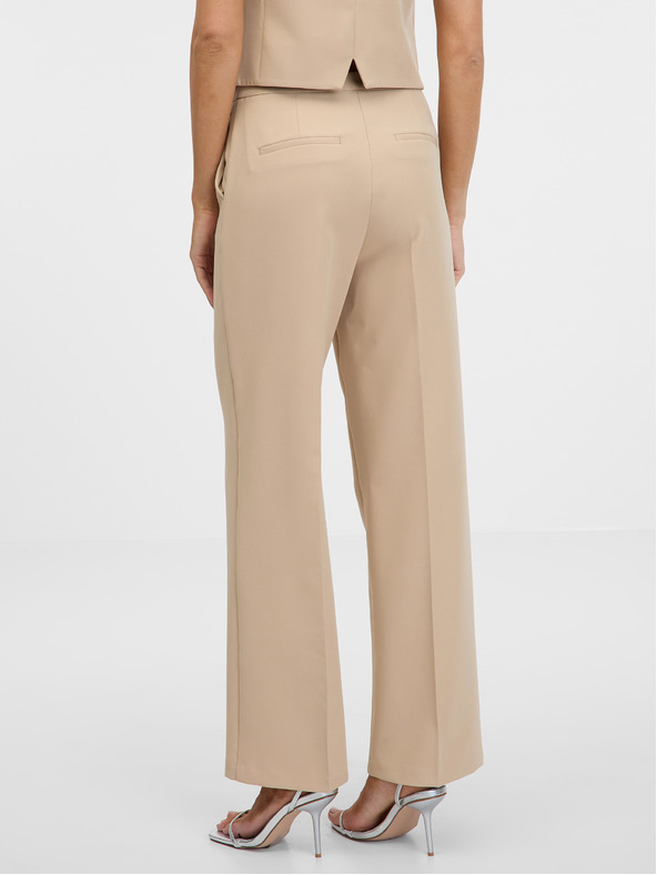 Orsay Světle hnědé dámské kalhoty ORSAY