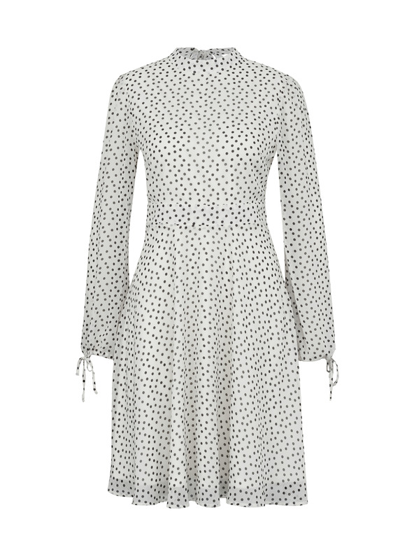 Orsay Krémové dámské šaty ke kolenům ORSAY