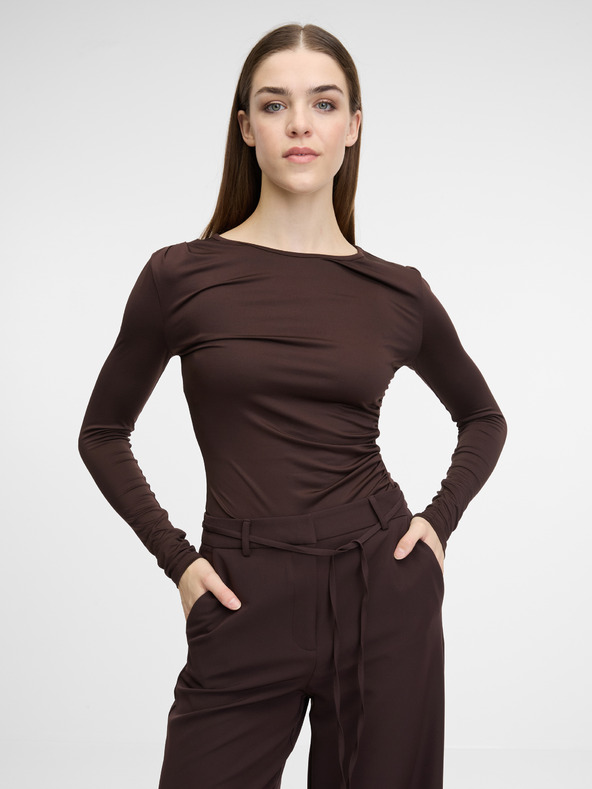 Orsay Hnědé dámské kalhoty ORSAY