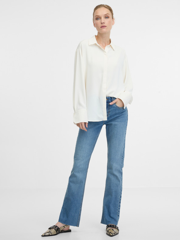 Orsay Krémová dámská košile ORSAY