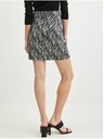 Orsay Černá dámská vzorovaná sukně v semišové úpravě ORSAY