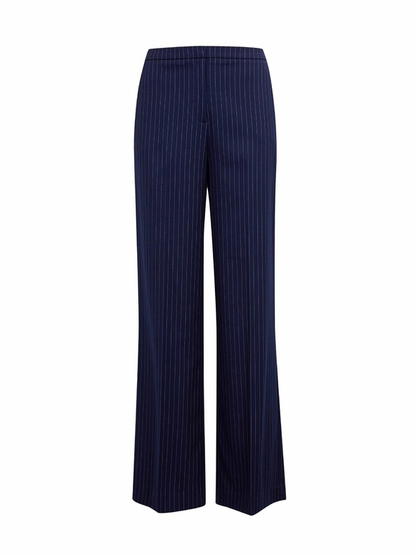 Orsay Tmavě modré dámské pruhované kalhoty ORSAY