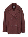 Orsay Vínový dámský krátký kabát ORSAY