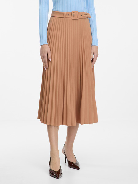 Orsay Světle hnědá dámská midi sukně ORSAY