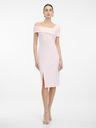 Orsay Světle růžové dámské šaty ke kolenům ORSAY